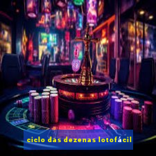 ciclo das dezenas lotofácil