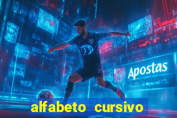 alfabeto cursivo para treinar caligrafia