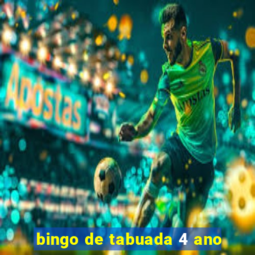 bingo de tabuada 4 ano