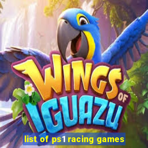 list of ps1 racing games