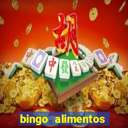 bingo alimentos para imprimir