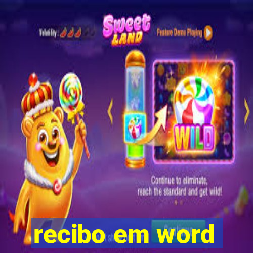 recibo em word