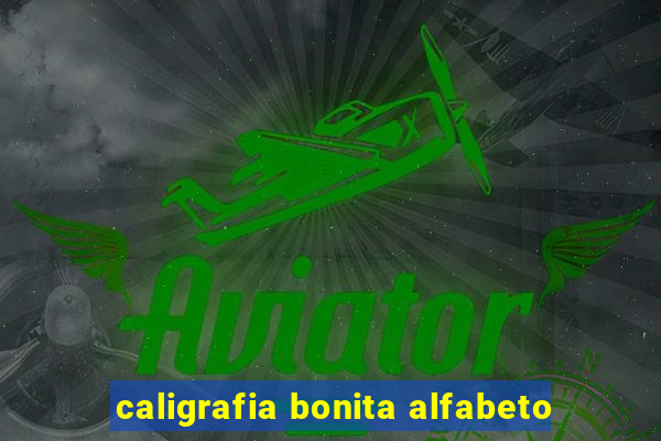 caligrafia bonita alfabeto